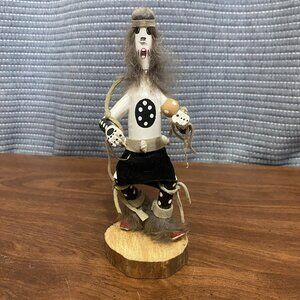 Hopi Native American Kachina Doll - Wolf - Signed by Rena Mescale - 7 inch